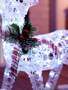 Фигура светодиодная «Олень», 70 см, 100 LED, 220 В, свечение белое - Фото 4