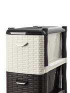 УЦЕНКА Комод 4-х секционный «Ротанг», 26×50.2×96.5 см, шоколадный, 1 секция не в цвет - Фото 1