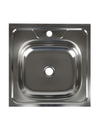 УЦЕНКА Мойка кухонная «Владикс», накладная, без сифона, 50×50 см, нержавеющая сталь 0.4 мм - Фото 1