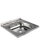УЦЕНКА Мойка кухонная «Владикс», накладная, без сифона, 50×50 см, нержавеющая сталь 0.4 мм - Фото 2