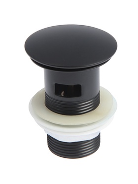 {{photo.Alt || photo.Description || 'УЦЕНКА Донный клапан с переливом Accoona A480F-1, 1 1/4", с переливом, черный'}}