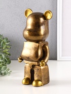 Фигурка полистоун «Мишка декоративный», 26.5×11.5×9.5 см, бронза 10900897