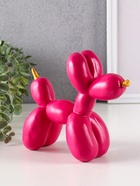 Фигурка полистоун «Собака из шариков», 17×19.5×8 см, розовый 10900898 - фото 4755575