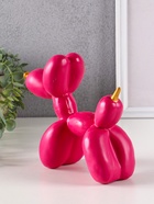 Фигурка полистоун «Собака из шариков», 17×19.5×8 см, розовый 10900898 - фото 4755577