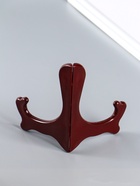 Подставка для тарелок и чайный блин, пластик под тёмное дерево, 16×11 см 10916696