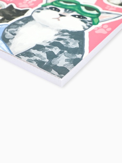 Ежедневник А5, 64 листа в точку, мягкая обложка «Котики»