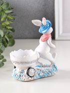 Фигурка-подставка для мелочей полистоун «Зайка с тележкой», 12.5×12×6 см - фото 809163755 Фигурка-подставка для мелочей полистоун «Зайка с тележкой», 12.5×12×6 см - фото 809163755