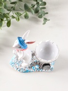 Фигурка-подставка для мелочей полистоун «Зайка с тележкой», 12.5×12×6 см - фото 809163757 Фигурка-подставка для мелочей полистоун «Зайка с тележкой», 12.5×12×6 см - фото 809163757