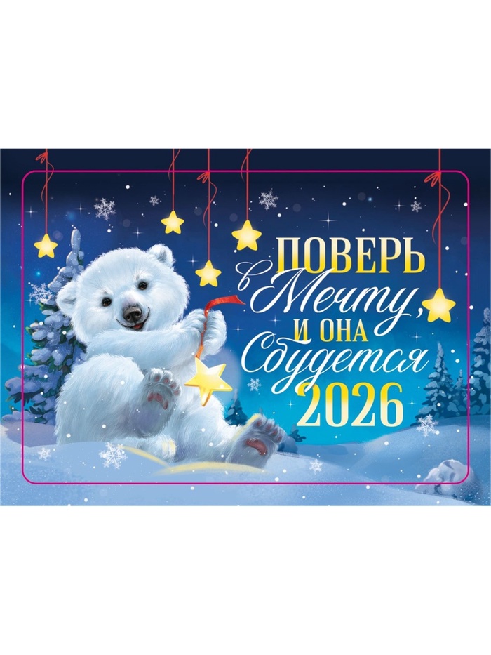 Календарь 2026 карманный «Поверь в мечту»