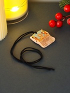 Ёлочная игрушка подвеска-оберег «Гребень. Огненные кони», керамика, 4×3.5×1 см, цветной - Фото 3