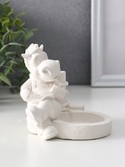 Подсвечник на 2 свечи «Конь с книгой», гипс, 10×11×11 см, натуральный - Фото 5