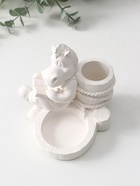 Подсвечник на 2 свечи «Конь с книгой», гипс, 10×11×11 см, натуральный - Фото 6