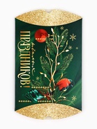 Коробка новогодняя складная фигурная «Снегири», 11 х 8 х 2 см (10 шт) - фото 809282970