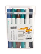 УЦЕНКА Набор акриловых маркеров 24 цвета в пластиковом кейсе, двусторонние 10927181