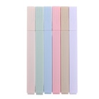 УЦЕНКА Набор маркеров текстовыделителей 6 цветов Пастельные цвета, корпус квадратный - Фото 2