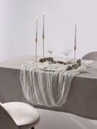 Дорожка на стол «Этель» Ethereality, жатая, 90×300 см, белая - Фото 2