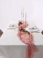 Дорожка на стол «Этель», розовая, 90×300 см  (артикул 10885866)  большой выбор товаров оптом и в розницу по низким ценам с доставкой