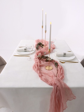 Дорожка на стол «Этель», розовая, 90×300 см  (артикул 10885866)  большой выбор товаров оптом и в розницу по низким ценам с доставкой