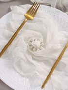 Набор салфеток «Этель», 50×50 см - 6 шт., белый, 100% п/э - Фото 3