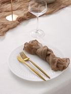 Набор сервировочный «Этель»: дорожка 90×300 см, салфетка 50×50 см -4 шт., бежевый, 100% п/э - Фото 4