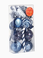 Ёлочные игрушки набор 17 шт. «Ярмарка волшебства» 6 см, синий - Фото 12