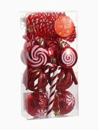 Ёлочные игрушки набор 17 шт. «Ярмарка волшебства» 6 см, красный - Фото 11