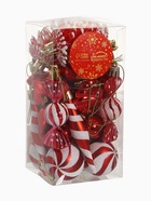 Ёлочные игрушки набор 26 шт. «Праздничный хоровод» 4 см, красный - Фото 11