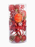 Ёлочные игрушки набор 33 шт. «Праздничный хоровод» 4 см, красный - Фото 9