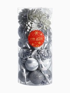 Ёлочные игрушки набор 33 шт. «Праздничный хоровод» 4 см, серебро - фото 6851073 Ёлочные игрушки набор 33 шт. «Праздничный хоровод» 4 см, серебро - фото 6851073