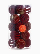 Ёлочные шары набор 20 шт., d=6 см, «Бархат. Феерия» красный - фото 53886949