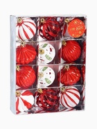 Ёлочные игрушки набор 12 шт. «Новогодние радости» 6 см, красный - фото 6867317 Ёлочные игрушки набор 12 шт. «Новогодние радости» 6 см, красный - фото 6867317