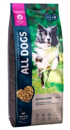 ALL DOGS корм сухой д/соб. активных, пп, 20 кг - фото 53418289