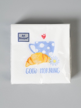 Салфетки бумажные двухслойные «Good morning», 20 х 20, 30 шт (комплект 4 шт)