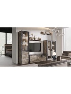 Шкаф – сервант «Амели», со стеклом, 1066×490×1550 мм, цвет дуб юкон/графит - Фото 4