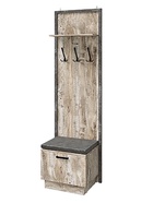 Прихожая «Амели», с вешалкой, 592×458×2016 мм, цвет дуб юкон/бетон тёмный - Фото 1