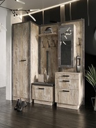 Прихожая «Амели», с вешалкой, 592×458×2016 мм, цвет дуб юкон/бетон тёмный - Фото 2