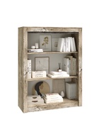 Шкаф – сервант «Ривьера», со стеклом, 1142×450×1500 мм, цвет дуб юкон/бетон тёмный - Фото 2