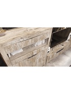 Шкаф – сервант «Ривьера», со стеклом, 1142×450×1500 мм, цвет дуб юкон/бетон тёмный - Фото 4