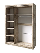 Шкаф трехстворчатый Ривьера, 1640х538х2200, Дуб юкон/Бетон темный - фото 14896245