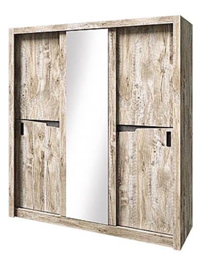 Шкаф – купе «Ривьера», 2000×616×2200 мм, цвет дуб юкон/бетон тёмный