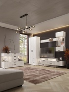 Шкаф двухстворчатый Алтея, 800х510х2236, Дуб крафт белый - фото 14896255