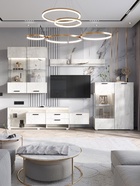 Тумба под ТВ Алтея, 2100х458х570, Дуб крафт белый - фото 14896270