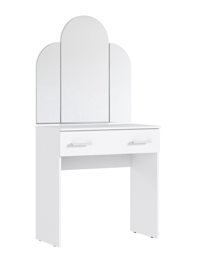 Трюмо «Бася» с зеркалом, 800×446×1625 мм, цвет белый