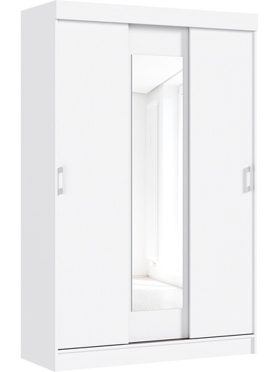 Шкаф – купе «Бася», 1300×520×2016 мм, цвет белый