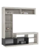 Гостиная «Ангара», 1705×416×1705 мм, цвет графит/дуб крафт белый - Фото 2