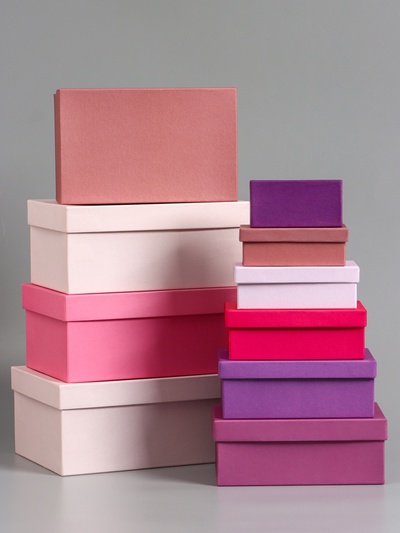 Набор подарочных коробок 10 в 1 «Радость», 30.5×20×13 - 12×6.5×4 см