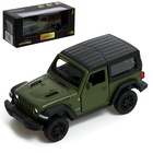 УЦЕНКА Машина металлическая JEEP WRANGLER, 1:32, инерция, цвет матовый зеленый - Фото 1