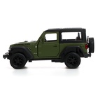 УЦЕНКА Машина металлическая JEEP WRANGLER, 1:32, инерция, цвет матовый зеленый - Фото 2