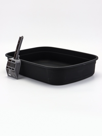 УЦЕНКА Туалет и совок, 50×34×18 см, чёрный