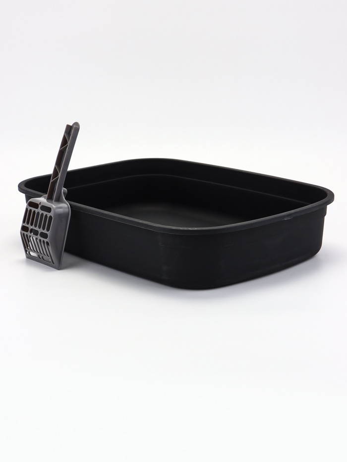 УЦЕНКА Туалет и совок, 50×34×18 см, чёрный - Фото 1